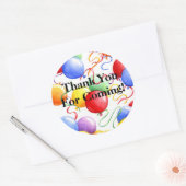 Dank u Stickers Verjaardagsfeestballonnen Roun (Envelop)