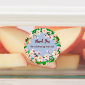 Dank u Stickers voor de decoratieve ronde (Aangebracht)