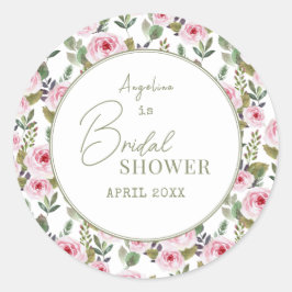 Dank u Stickers voor een bruidsdouche.