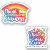 Dank u stickers voor het ondersteunen van kleine b (Voorkant)