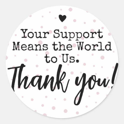 Dank u Stickers voor Kleine Ondernemingen (Voorkant)