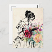 Dank u stijl briefkaart (Voorkant / Achterkant)