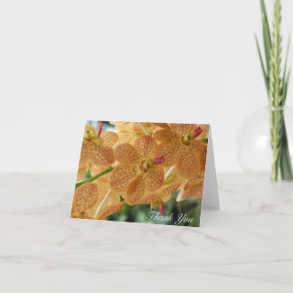 Dank u stippelde Orchidee (Spatie binnen) Bedankkaart