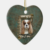 Dank u - Stone Paws - Cavalier Keramisch Ornament (Rechts)