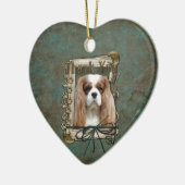Dank u - Stone Paws - Cavalier Keramisch Ornament (Links)