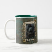 Dank u - Stone Paws - Newfoundland Tweekleurige Koffiemok (Links)