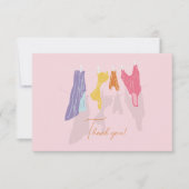 Dank u Strand Thema Bedankkaart (Voorkant)