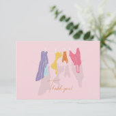 Dank u Strand Thema Bedankkaart (Staand voorkant)