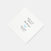 Dank u stropdas de Knoop Blue Heart bruiloft rusti Servet (Hoek)