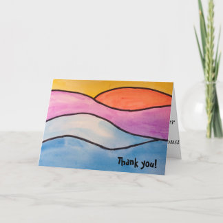 Dank u - Sunset Marcel Proust Bedankkaart