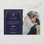 Dank u Tarot Moon Crystals Harten Trouwkaarten Informatiekaartje (Voorkant)