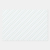 Dank u Tartan Patroon Sage Groene Pastel Inpakpapier Vel (Voorkant 3)