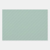 Dank u Tartan Patroon Sage Groene Pastel Inpakpapier Vel (Voorkant 2)