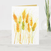 Dank u tarwegraan voedsel landbouw gewas kaart (Voorkant)