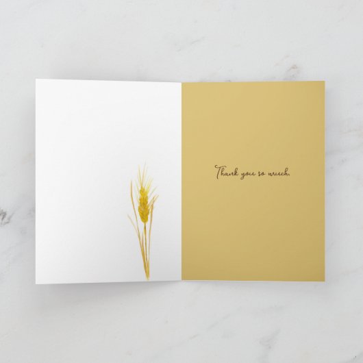 Dank u tarwegraan voedsel landbouw gewas kaart (Binnen)