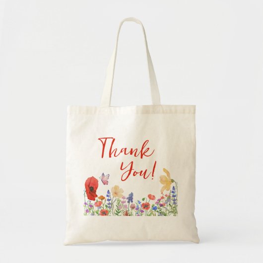 Dank u tas floral appreciatie tas docent (Voorkant)