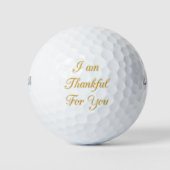 Dank u Tekst citaat Art Print Design Golfballen (Voorkant)