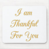 Dank u Tekst citaat Art Print Design Muismat (Voorkant)