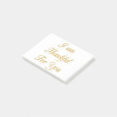 Dank u Tekst citaat Art Print Design Post-it® Notes (Schuin)