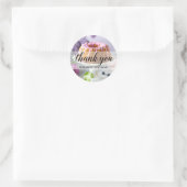 Dank U Tekst Elegante Bundt Cake Ronde Sticker (Tas)