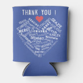 Dank u Tekst Koelbox Cadeau Kies kleuren Blikjeskoeler (Voorkant)