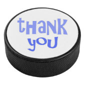 Dank u tekst kunst hockey puck (3/4)
