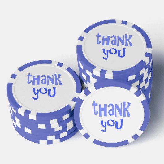 Dank u tekst kunst poker chips (Opstapeling)