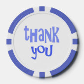 Dank u tekst kunst poker chips (Voorkant)