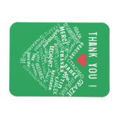 Dank u Tekst Magnet Meertalige Uw Kleuren Magneet (Horizontaal)