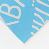 Dank u tekst Meertalige Blue Fleece Deken (Hoek)