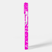 Dank U Tekst Multi Taal Woord Tekst Roze Case-Mate iPhone Case (Achterkant / Links)
