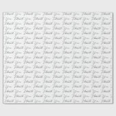 Dank u tekst op wit cadeaupapier (Vlak)