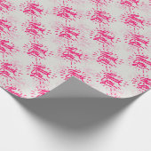 Dank u tekst patroon ontwerp cadeaupapier (Hoek)