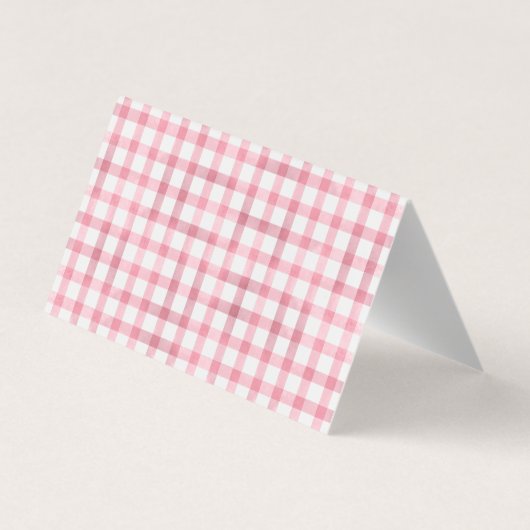 Dank u tentkaart met roze konijnenmeisjes visitekaartje (Achterkant)