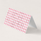 Dank u tentkaart met roze konijntjes met bril visitekaartje (Achterkant)