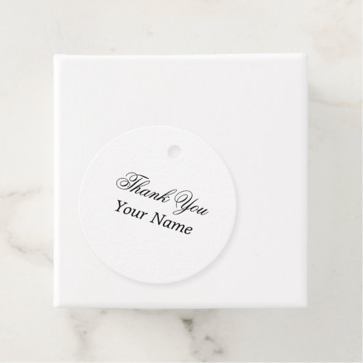 Dank u toevoegt Naam Aangepast bericht Creëer Bedankjes Labels (In situ)