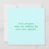 Dank u, Tortelduifjes Parakeets kaarten Notitiekaartje (Achterkant)