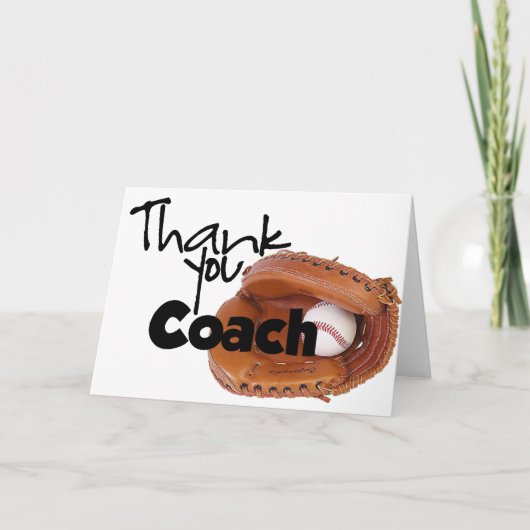 Dank u trainen, Honkbal Bedankkaart (Voorkant)