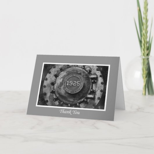 Dank u Treinmotor Bedankkaart (Voorkant)