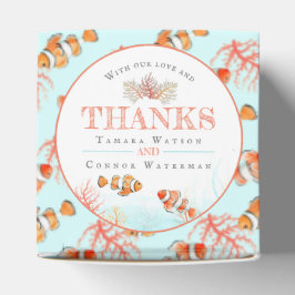 Dank u tropische vis waterverf op maat bedankdoosjes