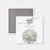 Dank u Trouwboeket Bloem Trouwgunst Magneet (Voorkant / Achterkant)