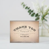 Dank u trouwbriefkaarten briefkaart (Staand voorkant)