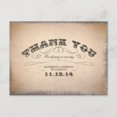 Dank u trouwbriefkaarten briefkaart (Voorkant)