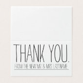 Dank u Trouwen / Pasgetrouwd Boerderij Rustiek Kaart (Buitenkant ongevouwen)