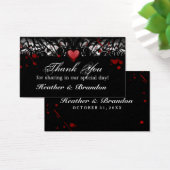 Dank u Trouwkaarten Halloween Bloed Splatter Visitekaartjes (Bureau)