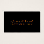 Dank u Trouwkaarten - Halloween Love Visitekaartje (Achterkant)