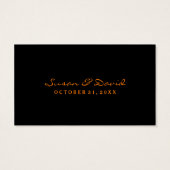 Dank u Trouwkaarten - Halloween Love Visitekaartjes (Achterkant)