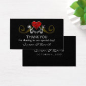 Dank u Trouwkaarten - Skeletten Holding Heart Visitekaartjes (Bureau)