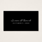 Dank u Trouwkaarten - Skeletten Holding Heart Visitekaartjes (Achterkant)