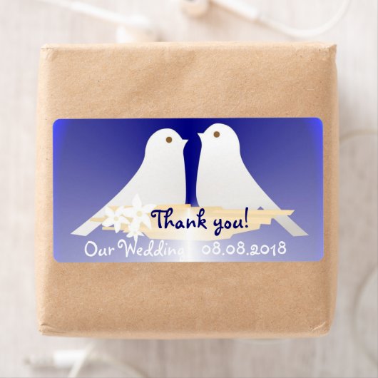 Dank u Trouwlabel Etiket (Insitu)